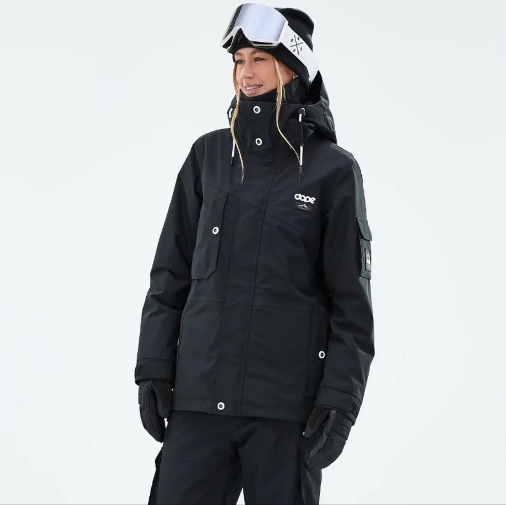 DOPE Black Ski & Snow Jacket